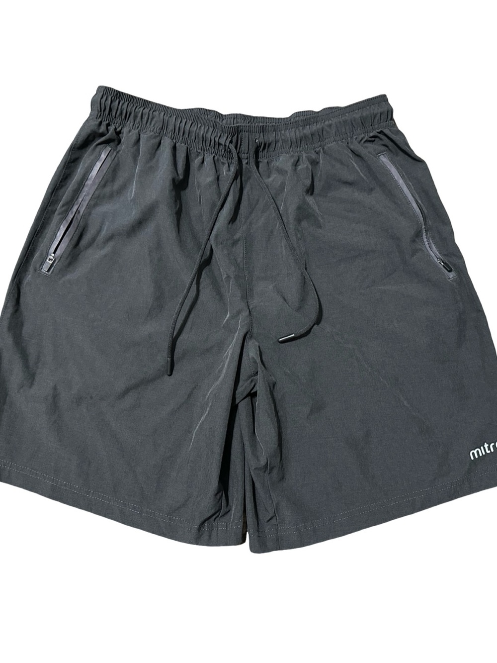 Mitre Men's Size L Black Athletic Shorts with Zip Pockets